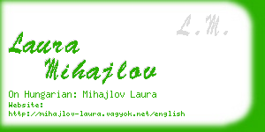 laura mihajlov business card